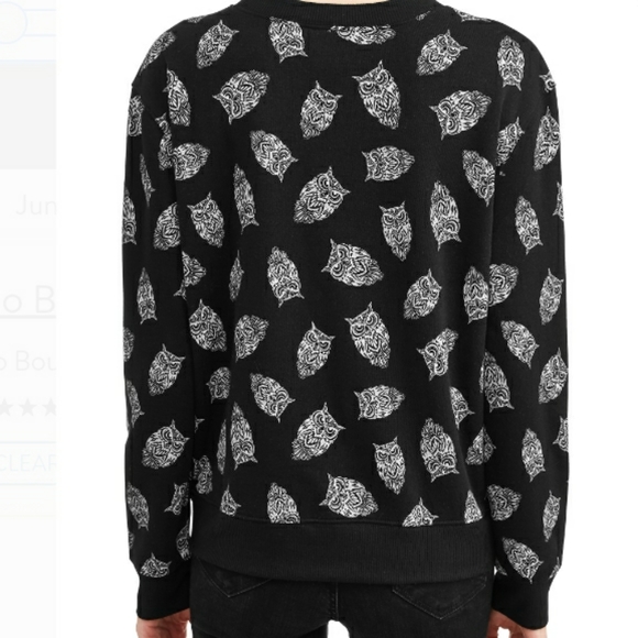 NWT NOBO Jr Plus Plush Teddy Bear Crew OWL Sweater - Picture 4 of 6